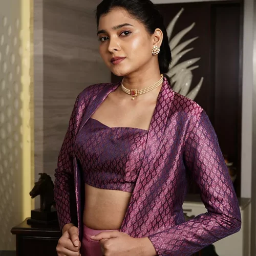 Royal Amethyst Indo-Western Set